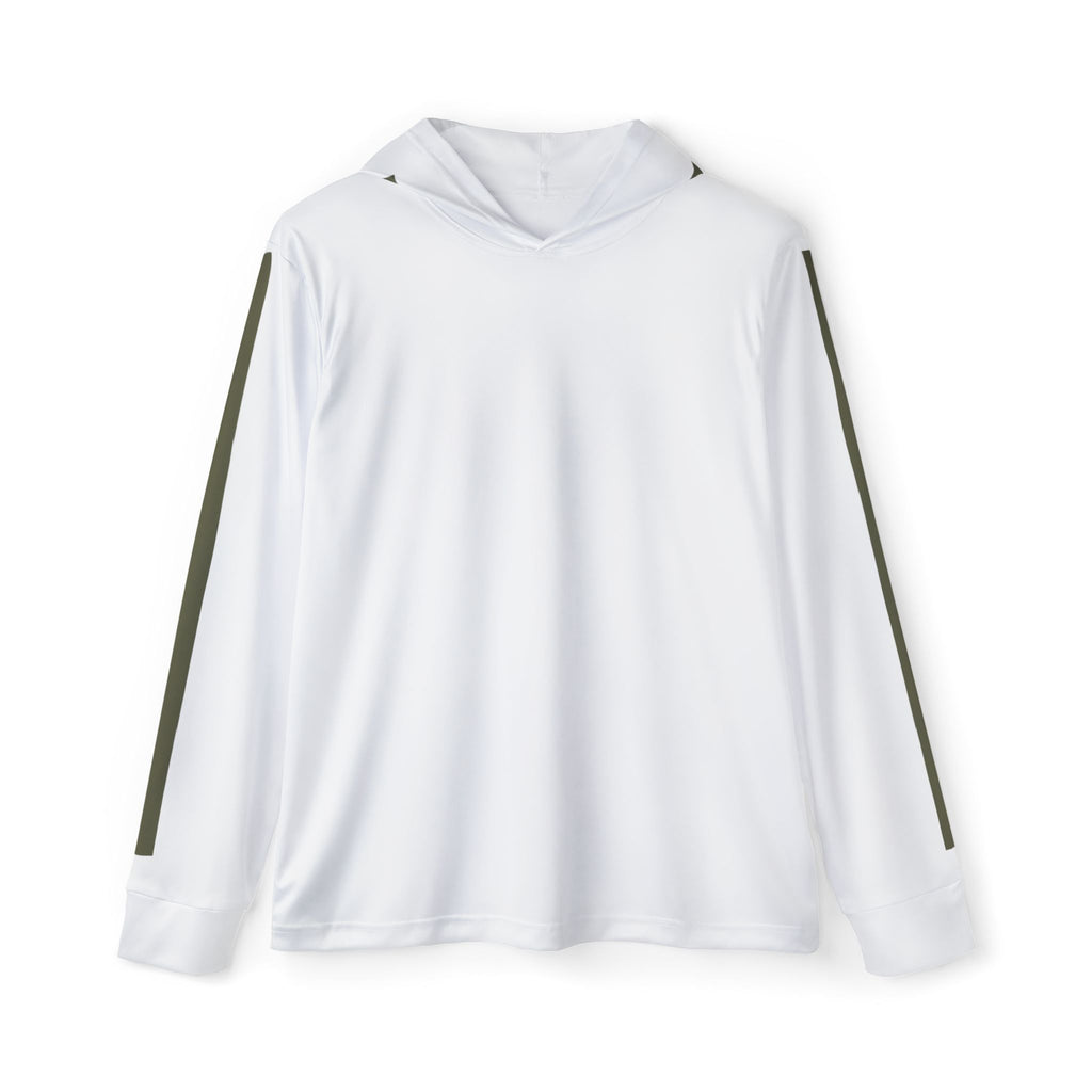 Men's Lightweight Sports Warmup Hoodie — White Performance Pullover