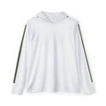 Men's Lightweight Sports Warmup Hoodie — White Performance Pullover