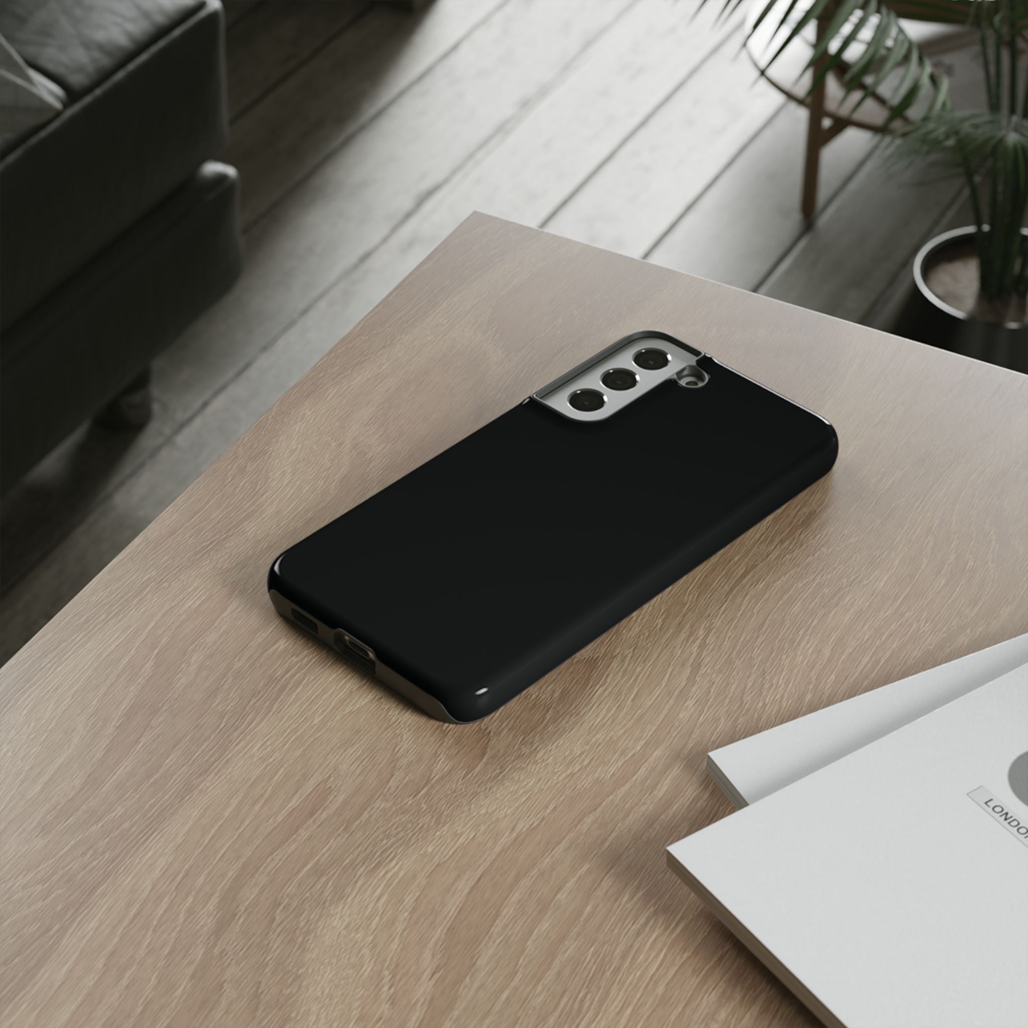 Rugged Phone Case – Tough Protective Black Cover