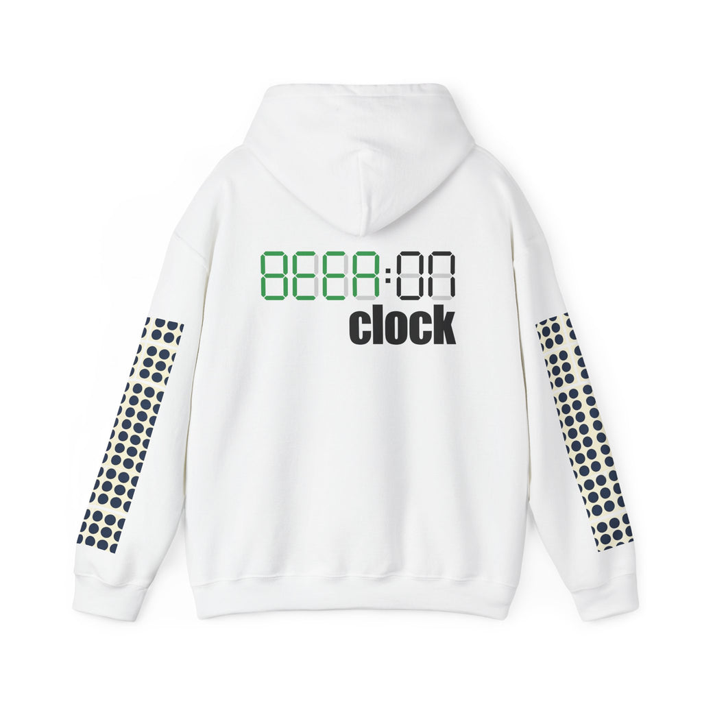 Digital “Beer O’Clock” Hoodie — Funny Beer Clock Graphic Sweatshirt