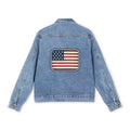 American Flag Denim Jacket — Vintage Retro USA Patch Back