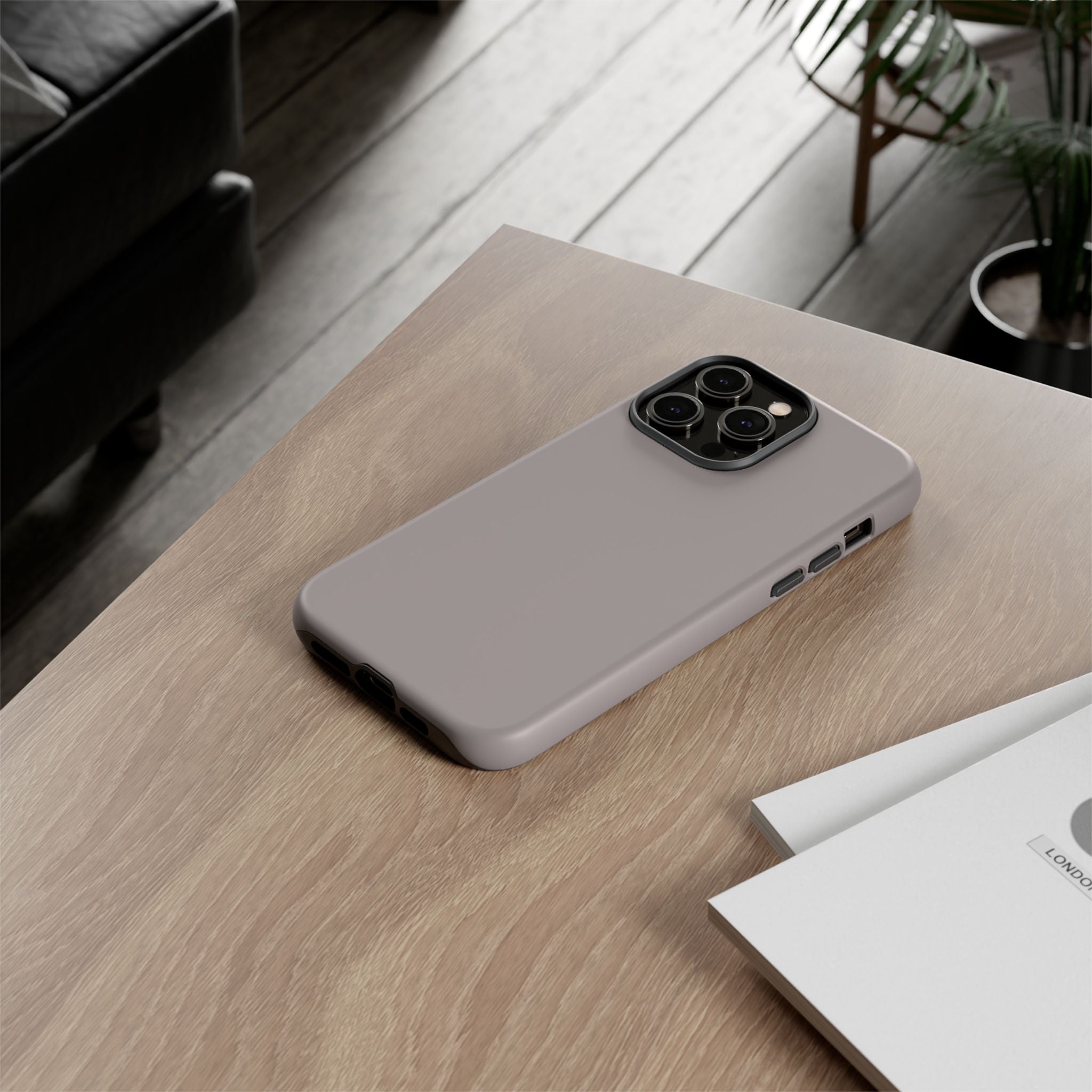 Tough Phone Case — Slim Protective iPhone Case (Matte Grey)