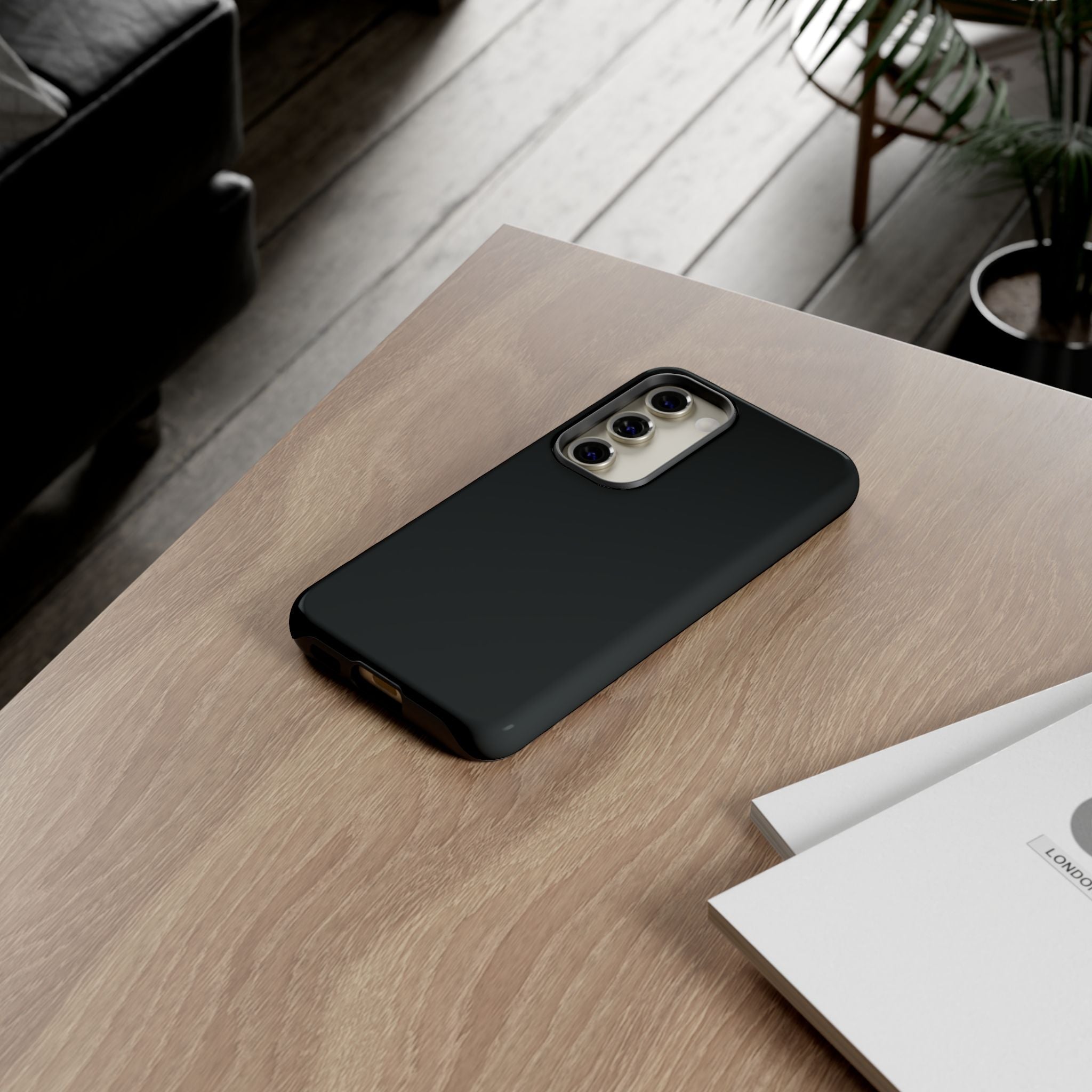 Rugged Phone Case – Tough Protective Black Cover