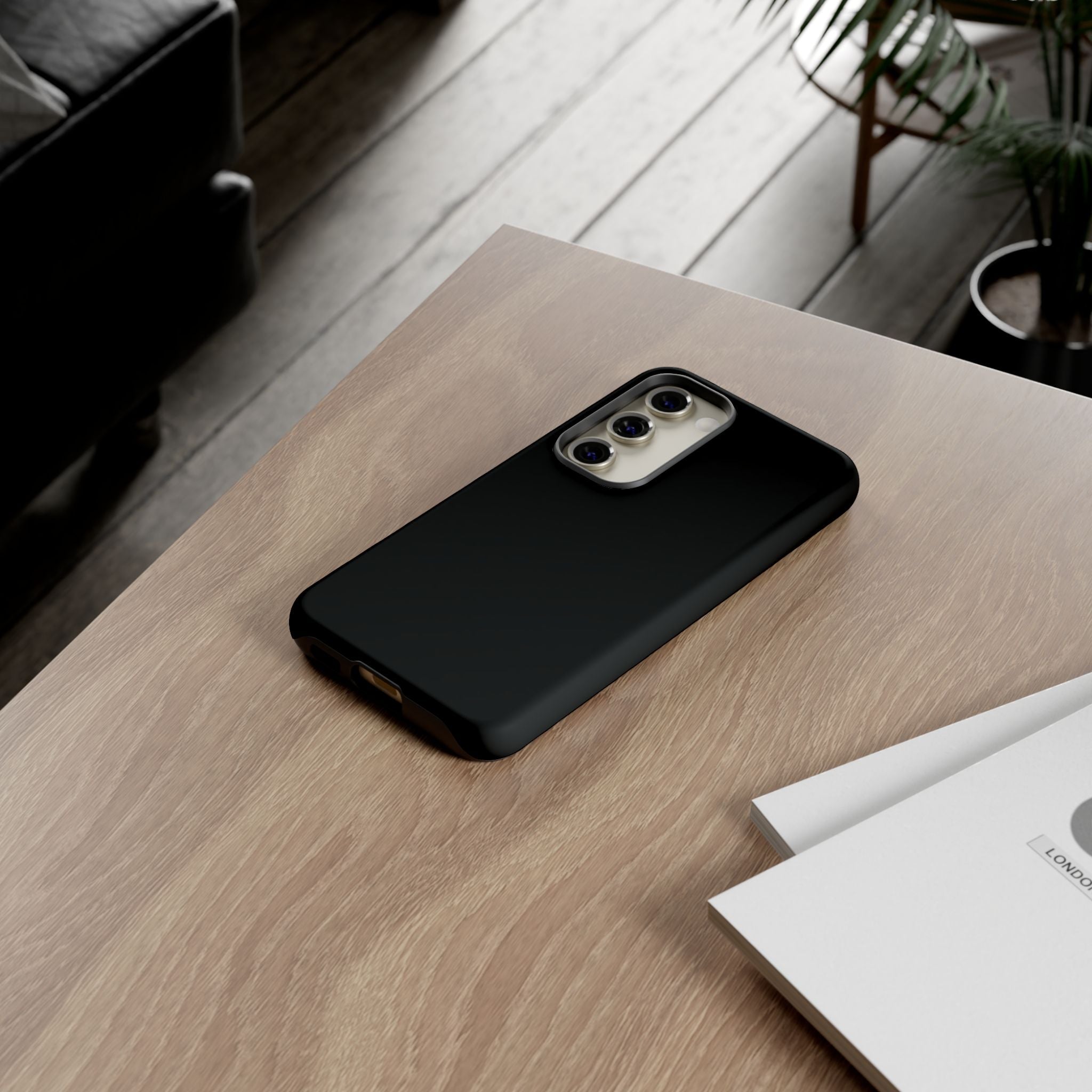 Rugged Phone Case – Tough Protective Black Cover
