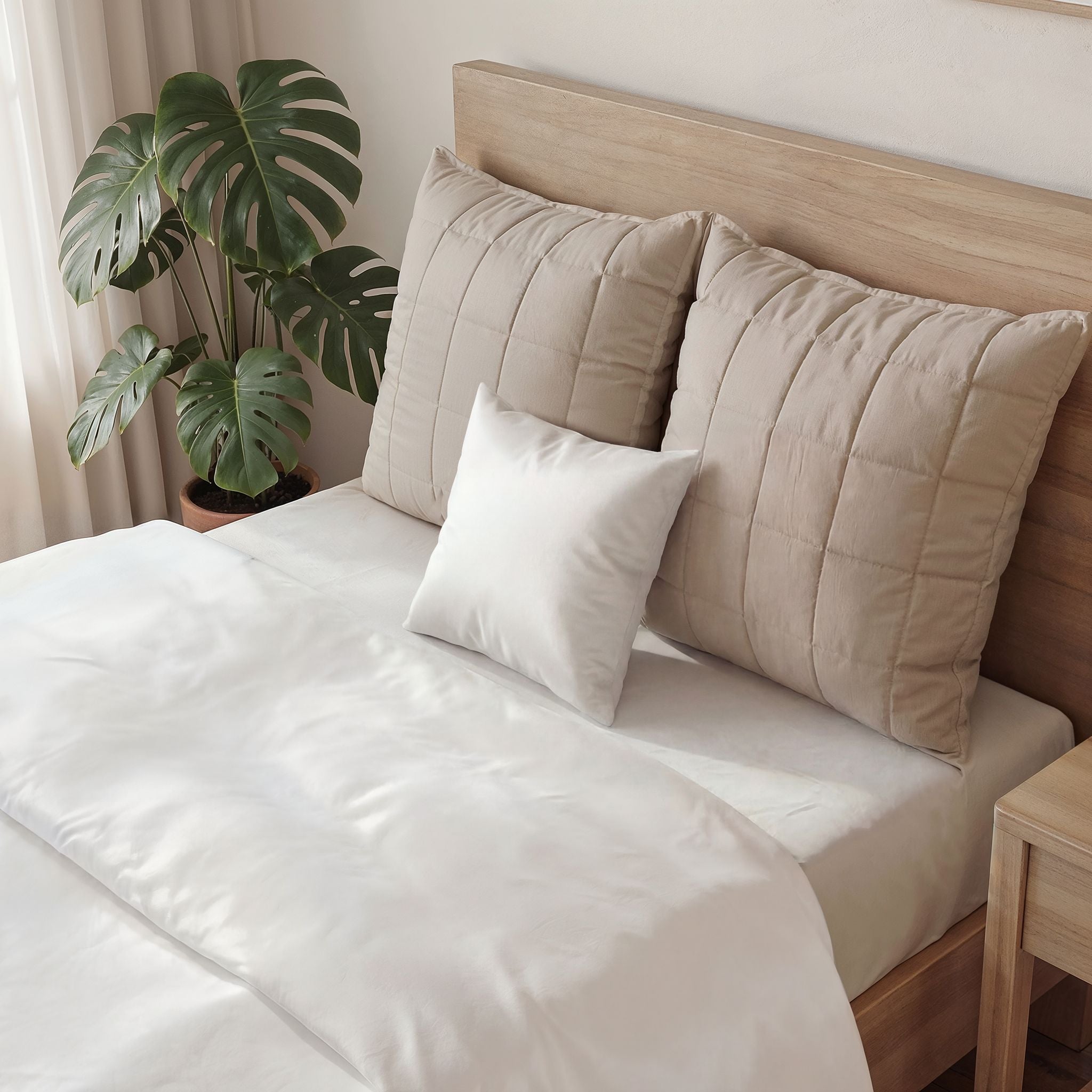 Poly Velvet Decorative Pillow - Soft Velvet Throw Cushion with Hidden Zipper
