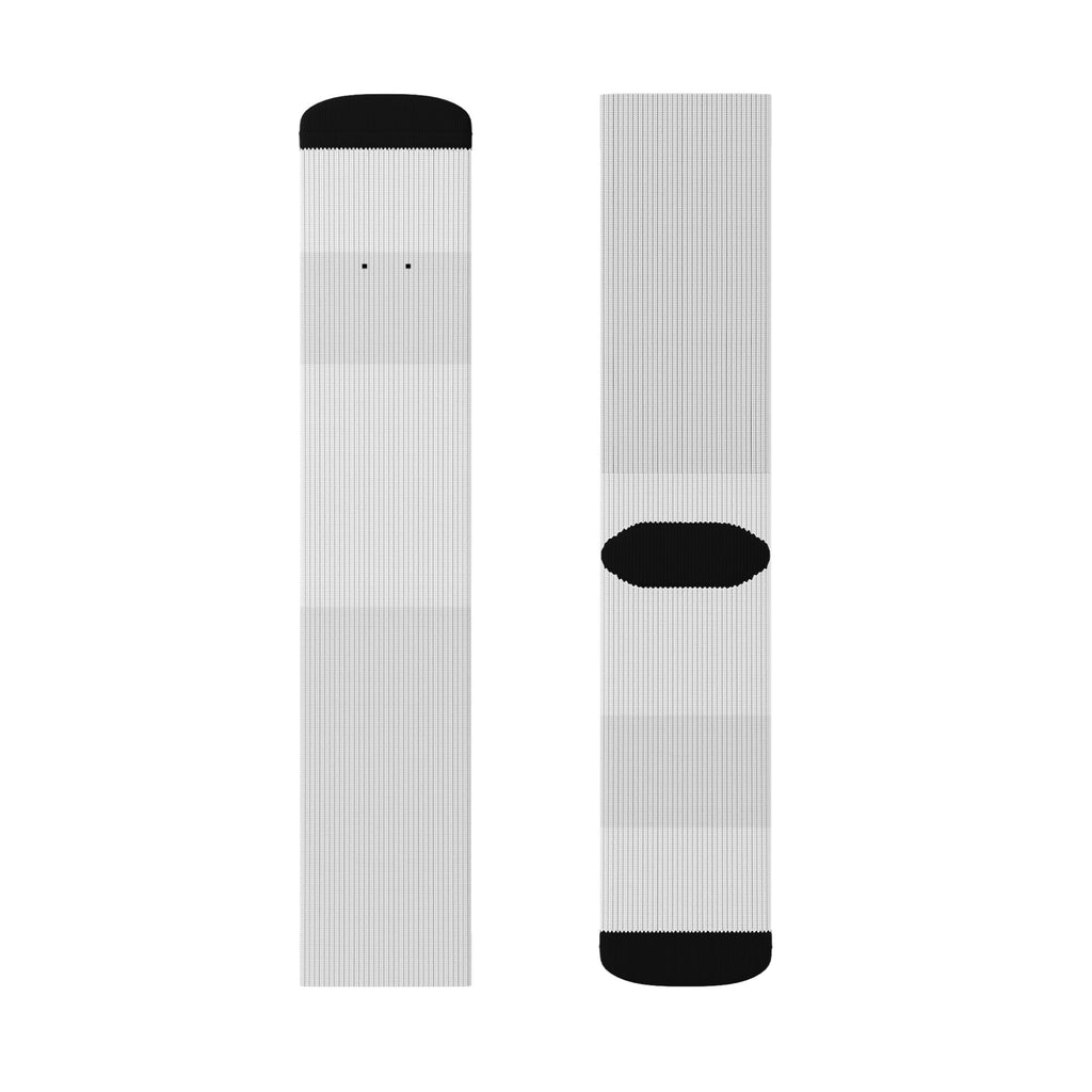 Custom Sublimation Crew Socks — Blank White Print-Ready Sock Template