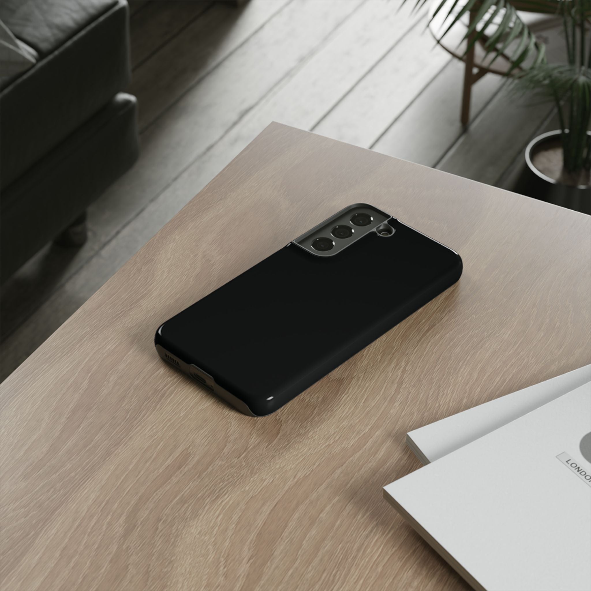 Rugged Phone Case – Tough Protective Black Cover