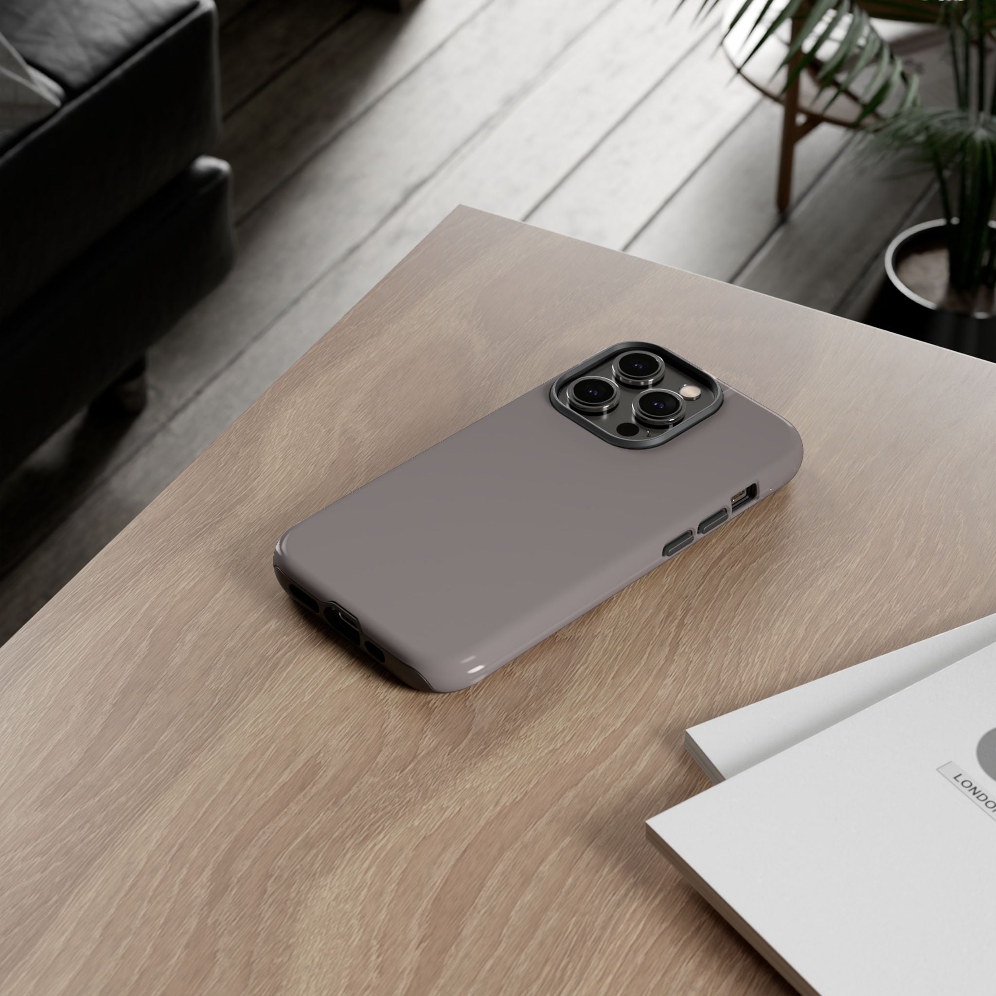 Tough Phone Case — Slim Protective iPhone Case (Matte Grey)